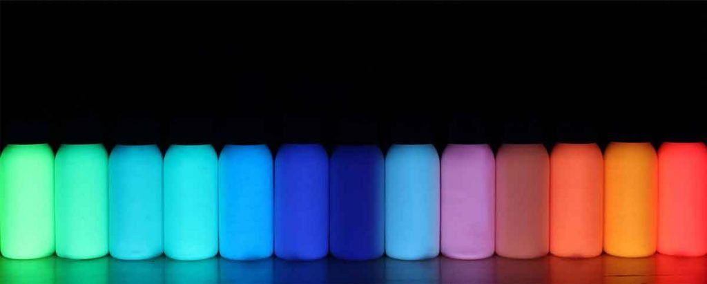 glow in the dark paints from Techno Glow Products in Ennis, Texas