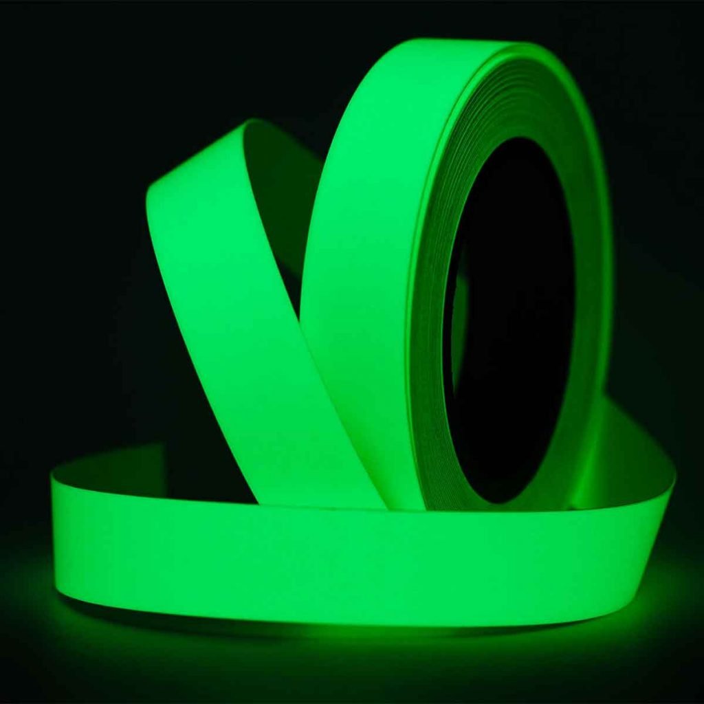 glow in the dark tape from Techno Glow Products in Ennis, Texas
